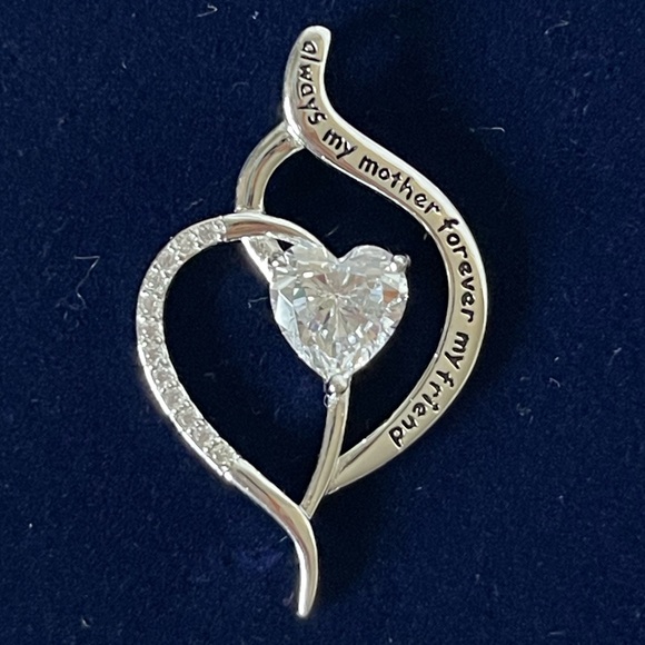 Jewelry - Sterling silver always my mother forever, my friend necklace pendant